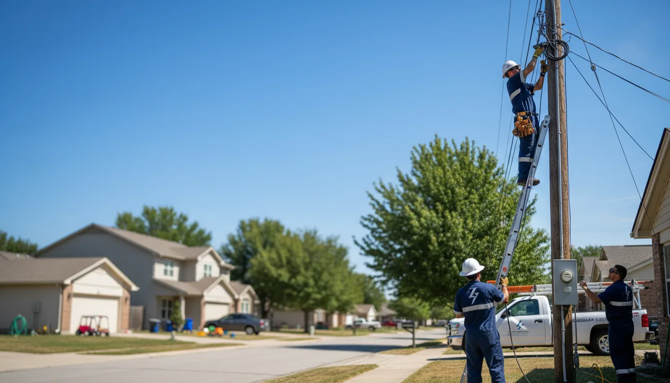 Residential electrician providing installation services in Trufant, MI